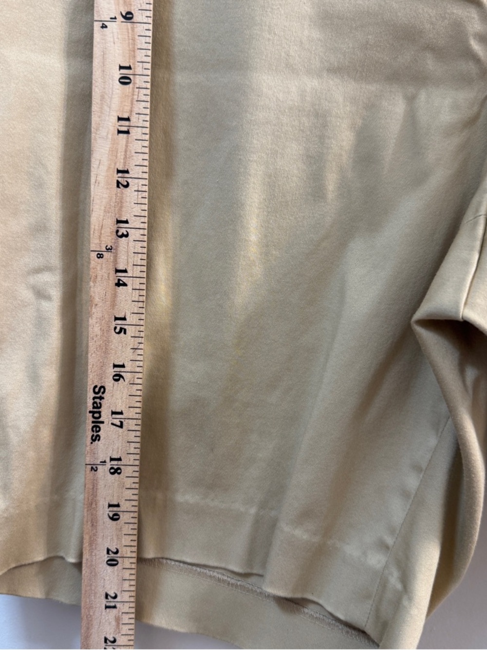 Lauren Ralph Lauren Khaki Chino Shorts Plus Size 22W - Picture 4 of 10
